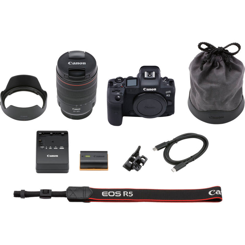 OPEN-BOX Canon EOS R5 with 24-105mm f/4L IS USM Kit (