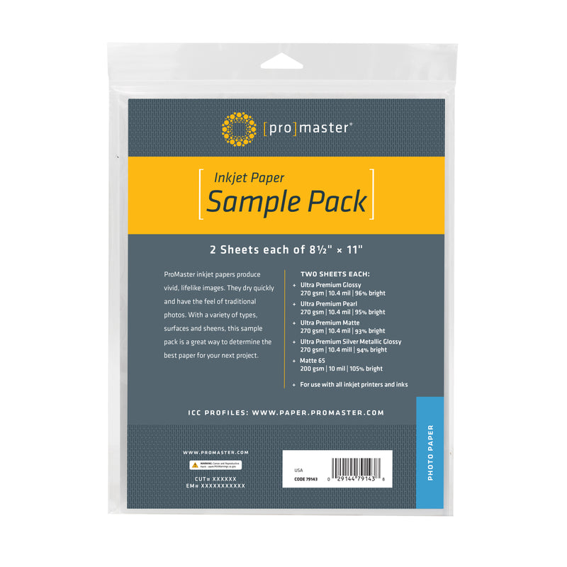 ProMaster Inkjet Paper Sample Pack