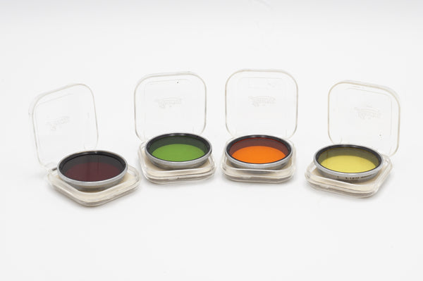 USED Leica Red, Orange, Yellow, Green Filters for 5cm Summitar