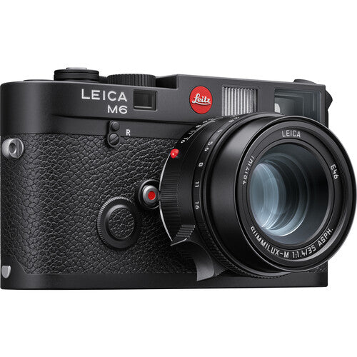 Leica M6 0.72 Rangefinder Camera Body Black Chrome Finish