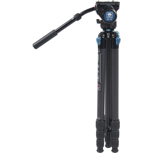 Sirui ST-224 Quick Release Carbon Fiber Tripod with VH-10 Video Head