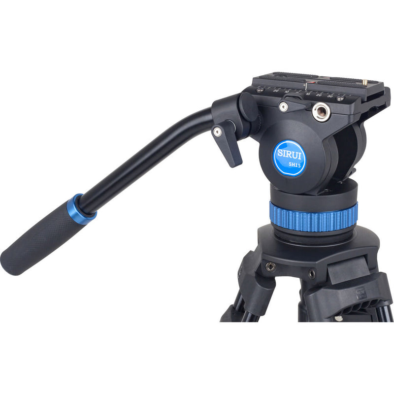 Sirui SH15 Aluminum Video Tripod with Fluid Head