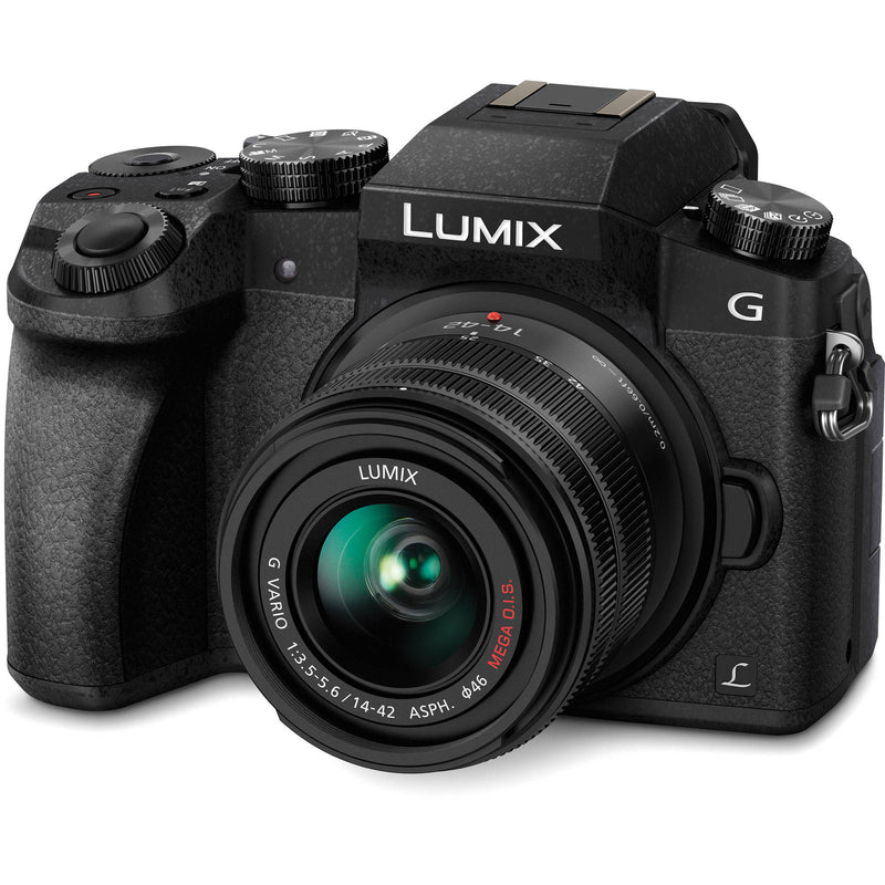 Panasonic LUMIX G7 Mirrorless Camera with 14-42mm Lens [Black]