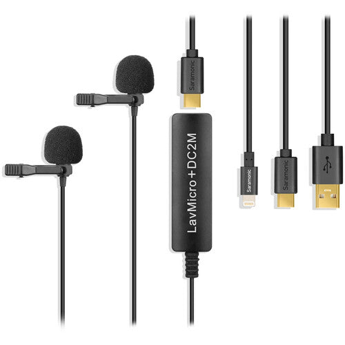 Saramonic LavMicro + DC2M Dual Omnidirectional Lavalier