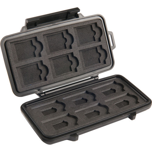 Pelican 0915 Memory Card Case for 12 SD, 6 miniSD, and 6 microSD Cards